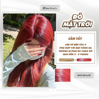 Thuốc Nhuộm Tóc Màu ĐỎ MẶT TRỜI, Cần Tẩy - ONE HAIR