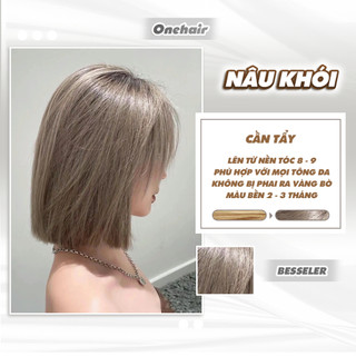 Thuốc Nhuộm Tóc Màu NÂU KHÓI, Cẩn Tẩy - ONE HAIR