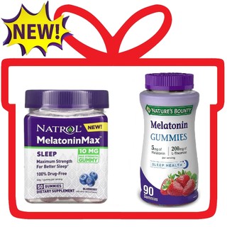MELATONIN kẹo dẻo ngủ ngon Natrol Gummies Sleep 10mg 90 tablet 60v 60ml