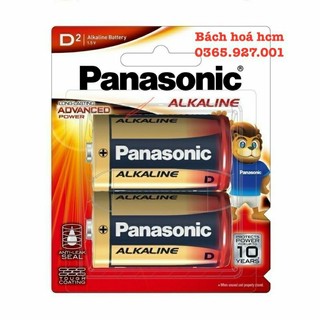 1 vỉ 2 viên pin đại panasonic lr20t/2b