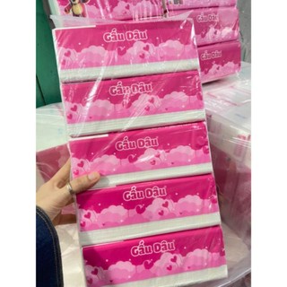 1 gói giấy rút gấu dâu 500 tờ