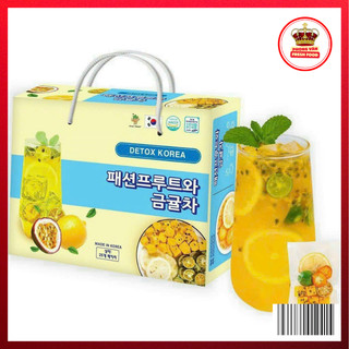 Set Trà Chanh Dây Kim Quất Hàn Quốc, Hộp 25 Gói, Phong Vân Fresh Food
