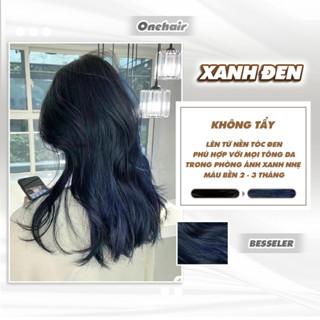 Thuốc Nhuộm Tóc Màu XANH ĐEN, Không Tẩy - ONE HAIR