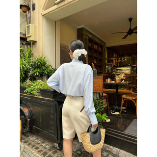 SAP-Sơ mi sọc thắt nơ kate