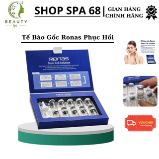 Tế Bào Gốc hỗ trợ sẹo rổ, thâm nám, trắng sáng da Ronas Hàn Quốc - Full hộp