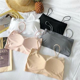 Áo lót nữ, áo bra ống su đúc trơn 2 dây 8881