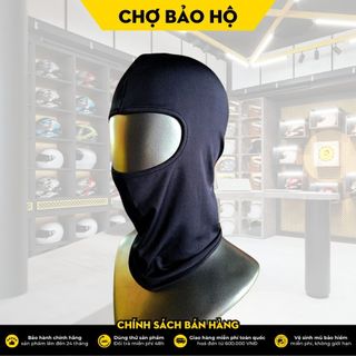 Khăn Trùm Đầu Ninja Đen Trơn XBIKER