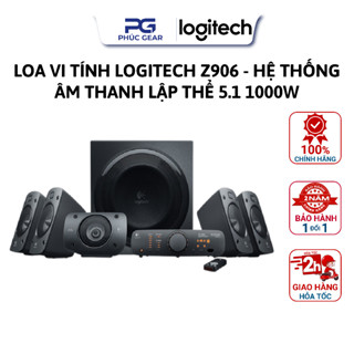 Loa vi tính Logitech Z906 - Hệ thống loa âm thanh lập thể 5.1 1000W - Hàng Chính Hãng - Bảo hành 24T