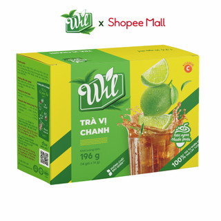 Trà chanh Wil hòa tan đồ uống giải nhiệt hộp 196g (14 gói x 14g/gói)