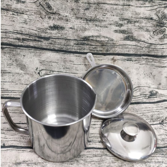 Ca lọc dầu ăn inox cao cấp 304