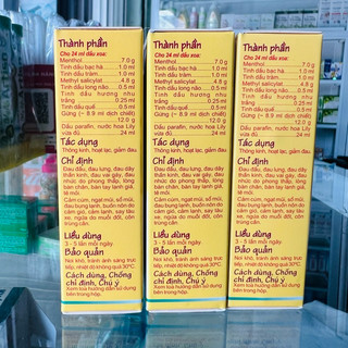 Dầu Gừng Thái Dương 24ml