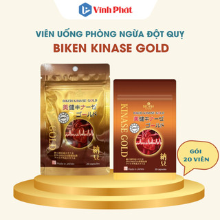 Viên uống phòng ngừa và hỗ trợ điều trị đột quỵ Nhật Bản - Biken Kinase Gold (20 viên/gói)