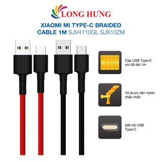 Cáp USB Type-C Xiaomi Mi Type-C Braided Cable 1m SJV4110GL SJX10ZM - Hàng chính hãng