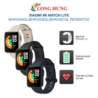Đồng hồ thông minh Xiaomi Mi Watch Lite BHR4359GL/BHR4358GL/BHR4357GL REDMIWT02 - Hàng chính hãng