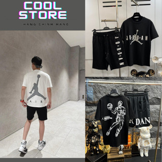 Set bộ , áo thun JORDAN chất cotton dày dặn hàng siêu xịn xò cao cấp , chuẩn hàng chính hãng , tag mác đầy đủ COOL STORE
