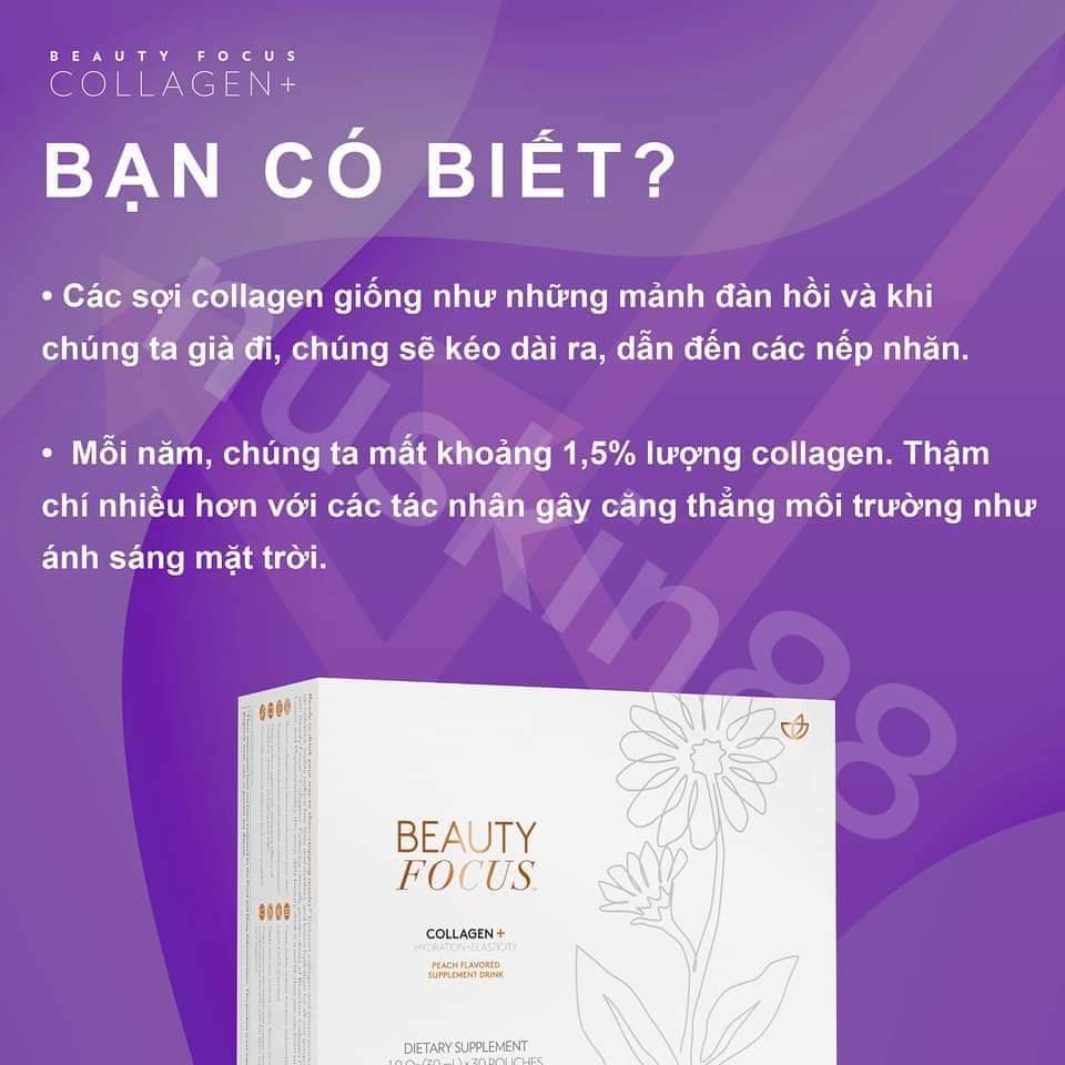 Thực phẩm bảo vệ sức khỏe: Collagen Plus NuSkin 30 Gói/ Hộp (Date công ty /2025)