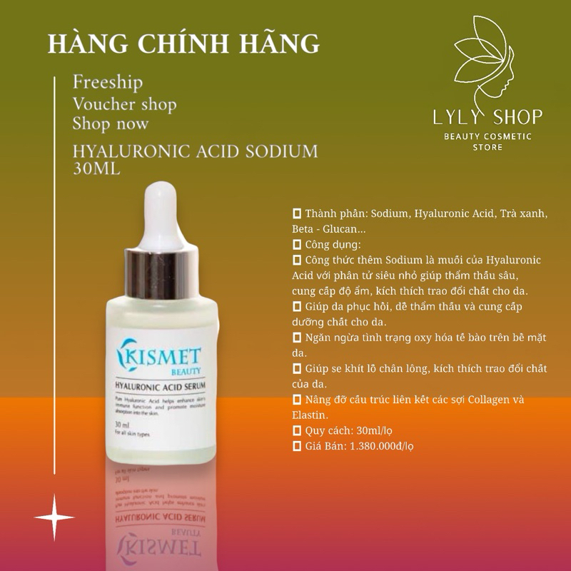 Cấp ẩm  HA SODIUM KISMET