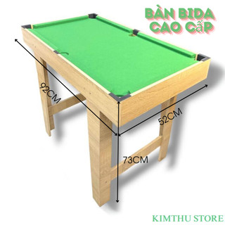 Mẫu mới bàn bida/ bi a mini cỡ lớn size 92cm chất gỗ cao cấp, phiên bản có giới hạn dành cho trẻ em và người lớn