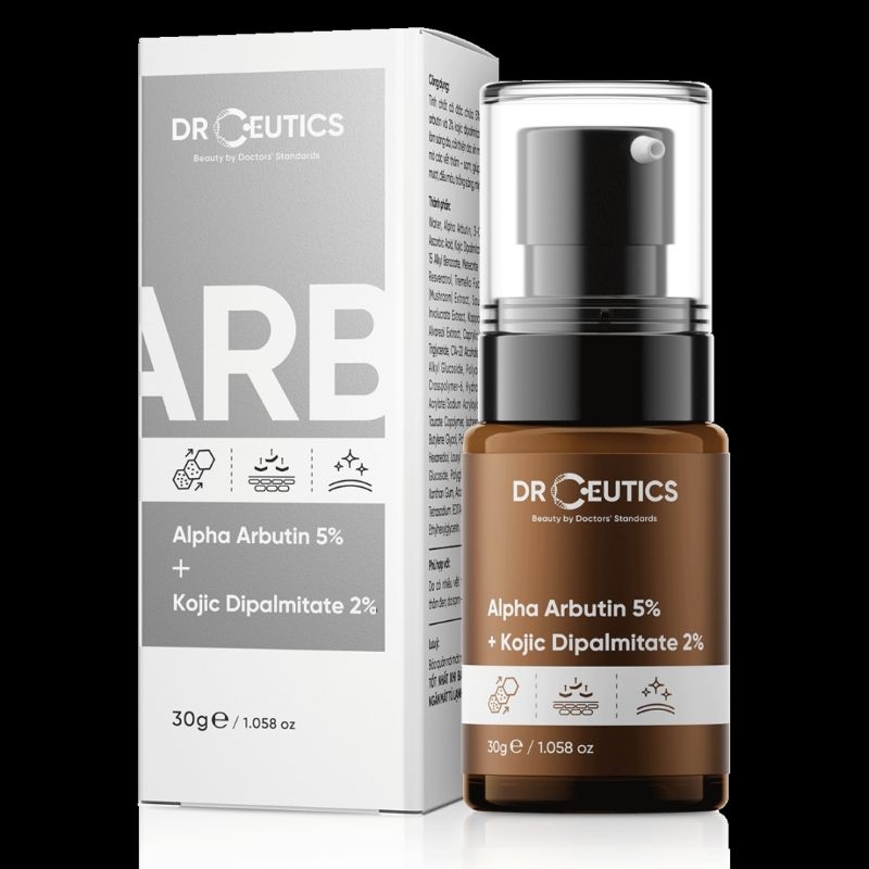 Drceutics  Alpha Arbutin 5% Tinh Chất Làm Sáng Da , Hỗ Trợ Mờ Thâm Nám( Alpha Arbutin 5% + Kojic Dip