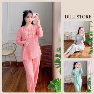Đồ Bộ Bầu, Bộ Đồ Sau Sinh Cho Con Bú Cotton Loại 1 Mềm Mịn