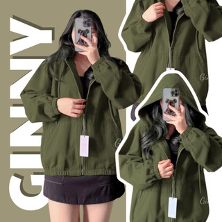 Áo Khoác Kaki Nón Basic | Ginny.brand