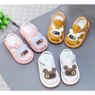 Giày tập đi cho bé hình Gấu có kêu chống trơn trượt mã G14