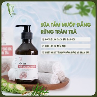 Sữa tắm Mướp đắng rừng & Tràm trà Cao Bằng TỘC Natural sạch khuẩn, giảm mụn và viêm nang lông 300ml