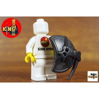 BRICKWARRIORS Lizardman Shield (Black) Phụ kiện
