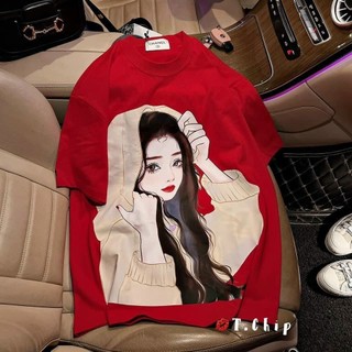 Áo phông unisex Cô Gái Áo form rộng tay lỡ dành cho nữ