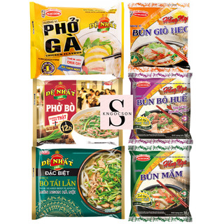 Bún mắm, Bún giò heo, Bún bò huế, Phở bò, Phở gà đệ nhất, phở bò tái lăn Acecook