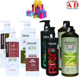 Bộ dầu Gội xả Karseell Collagen phục hồi mềm mượt sạch gàu chống rụng tóc 500/800ml
