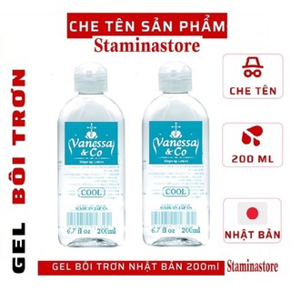 Combo 2 Chai Gel Bôi Trơn VANESSA COOL Massage Body Mát Lạnh Bạc Hà Hàng Nhập Khẩu Nhật Bản 200ml