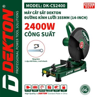 Máy cắt sắt để bàn dùng đá 355mm dekton dk-cs2400 / 2400w