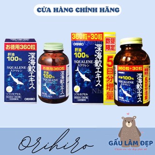 Viên Uống Sụn Vi Cá Mập Orihiro Shark Squalene 390 viên