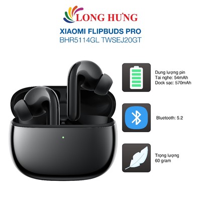 Tai nghe Bluetooth True Wireless Xiaomi FlipBuds Pro BHR5114GL TWSEJ20GT - Hàng chính hãng