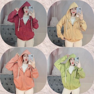 Áo khoác nữ bigsize 60-100kg, áo chống nắng thun gân tăm xuất dày dặn, có 6 túi, túi to, nón to rộng, tay xỏ ngón