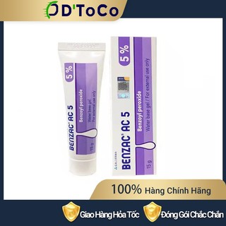 Benzac ac - Kem ngừa mụn Benzac ac 5% Benzoyl Peroxide Galderma