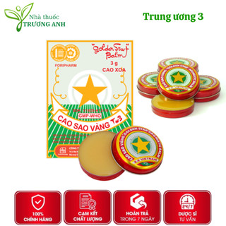  Combo 10 Cao sao vàng dầu cù là TW3 - hàng chính hãng. Hộp 3 gram 
