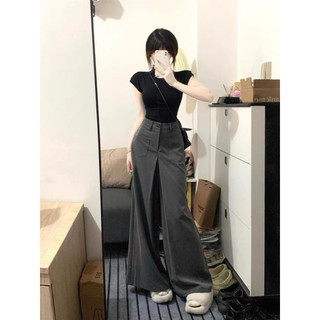  Mèo Mỡ Bigsize — Set bộ áo thun cổ lọ kèm quần xuông ống rộng túi hộp cạp cao bigsize 50-100kg 