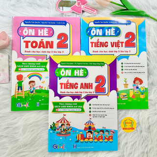 Sách- Combo Ôn Hè Toán, Tiếng Việt, Tiếng Anh Lớp 2 ( Dành cho học sinh lớp 2 lên lớp 3)