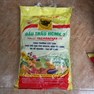 Phân bón hữu cơ vi sinh Đầu trâu HCMK7 hữu cơ Trichoderma + TE 5kg