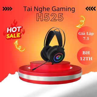 Tai nghe chụp tai gaming giả lập 7.1 G606 full box led rgb cho máy tính pc laptop chơi game giải trí cổng USB