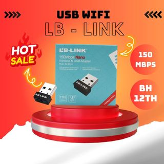 [FREE❤️SHIP] LB LINK - USB Wifi Nano tốc độ 150Mbps chính hãng- Usb thu sóng Wifi cho Laptop, PC chính hãng