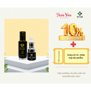Bộ Đôi Tinh Chất Sâm Đất - Saffron Dr Cell Hỗ Trợ Giảm Mụn Mờ Thâm Se Khít Lỗ Chân Lông Kiểm Soát Soát Bã Nhờn