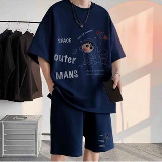 Đồ Bộ Nam Thể Thao Shin Và Chú Chó Cá Tính Năng Động- Set Đồ Bộ Nam Cotton Siêu Mát Mới Nhất 2024