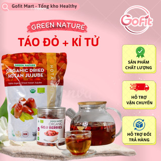 Táo đỏ - kỷ tử - hắc kỉ tử hữu cơ green nature, gofit mart