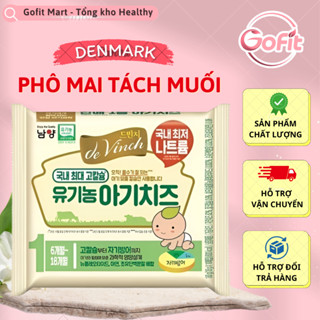 Phô Mai Tách Muối Devinch Và Denmark Hữu Cơ Cho Bé Ăn Dặm Hàn Quốc (Túi 10 miếng)
