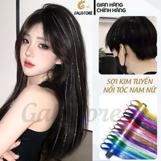 Sợi Kim Tuyến nối tóc gảy light 200 dây line dài 123cm Bling cho Nam - Nữ Cao cấp chịu nhiệt - Galistore