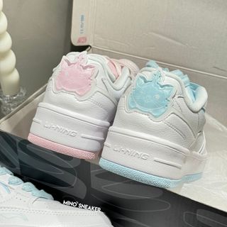 [SẴN AUT 100%] Giày Lining x Marie Cat Blue Pink (AGCT382-7)