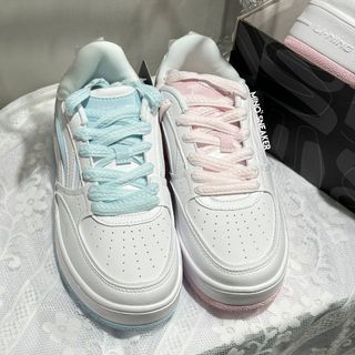 [SẴN AUT 100%] Giày Lining x Marie Cat Blue Pink (AGCT382-7)